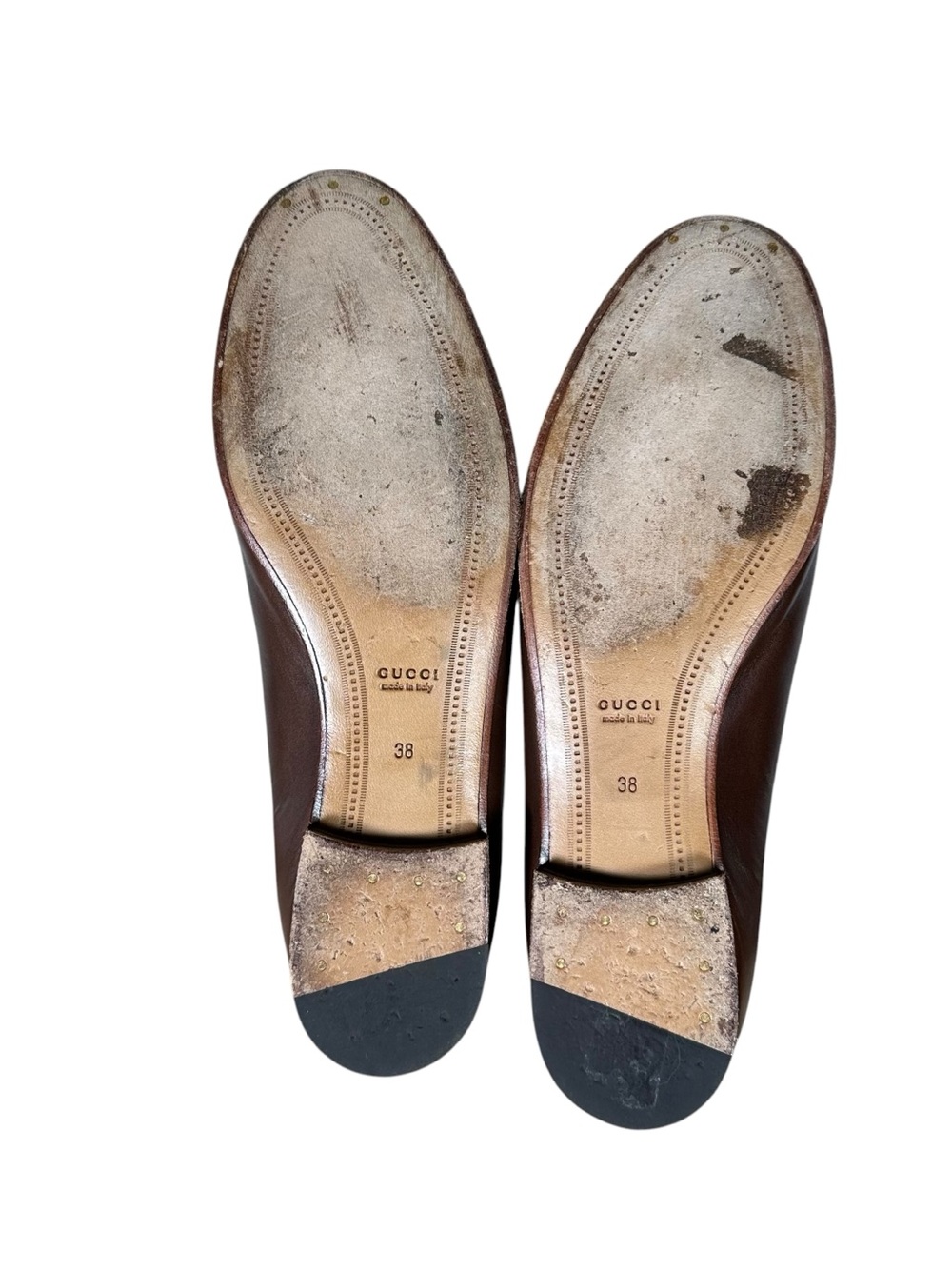 GUCCI Jordaan Horsebit loafer in dark brown leather - Picture 9 of 11